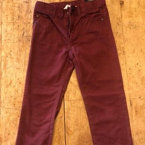 H&M Boys Burgundy Pants Size 7/8. New never worn. No tags.